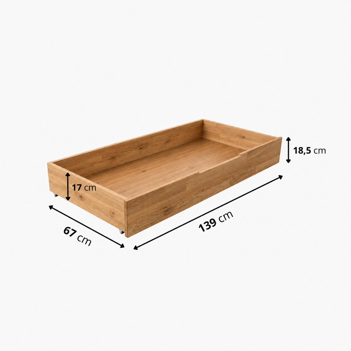 Elsa Bed – Solid Oak