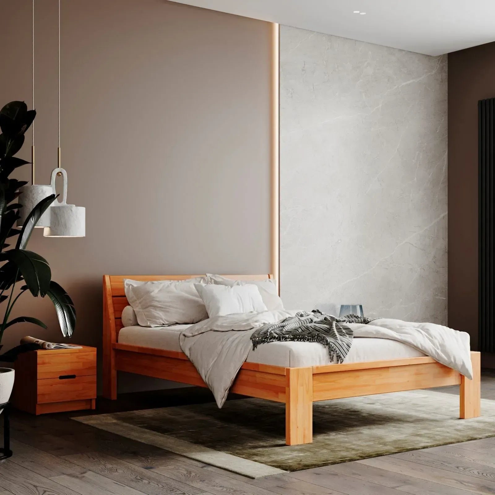 Alice Bed - Solid Beech