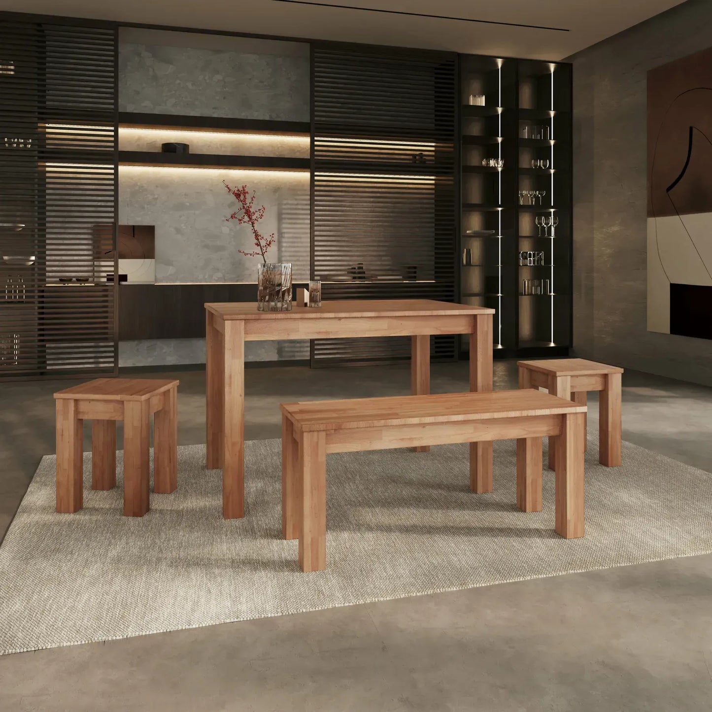 Bonn Dining Table - Solid Beech