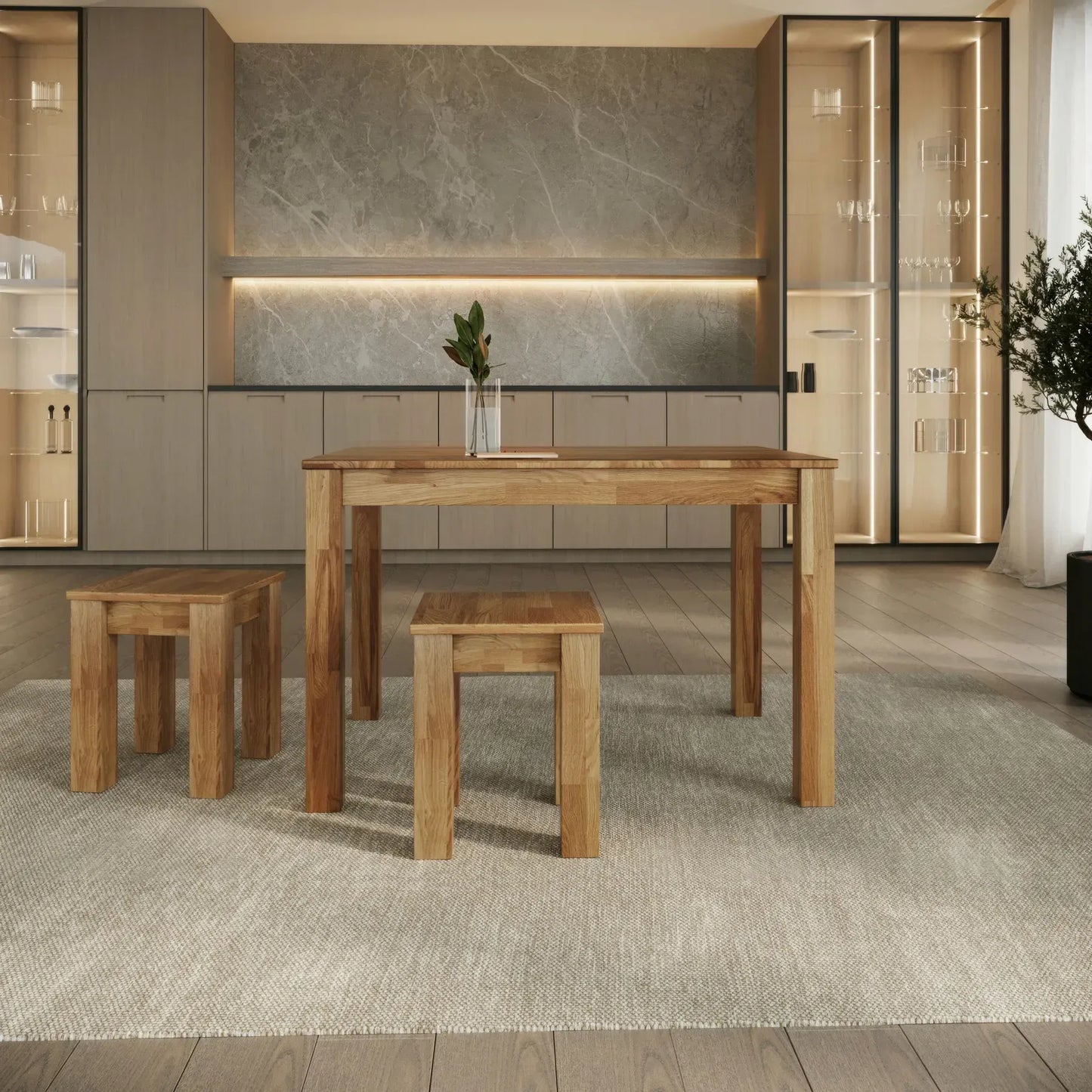 Bonn Dining Table - Solid Oak