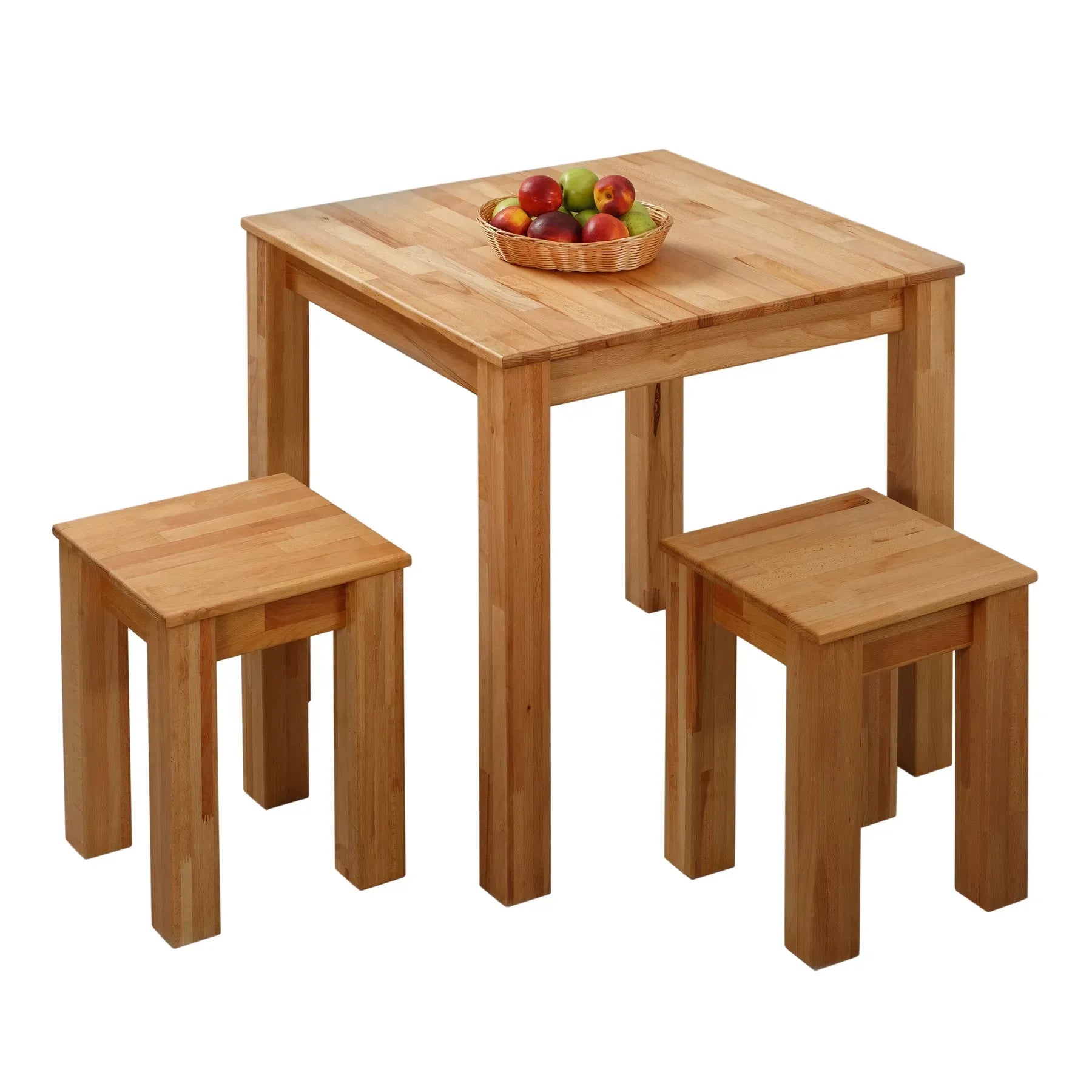 Bonn Stools (2 pc) - Solid Beech