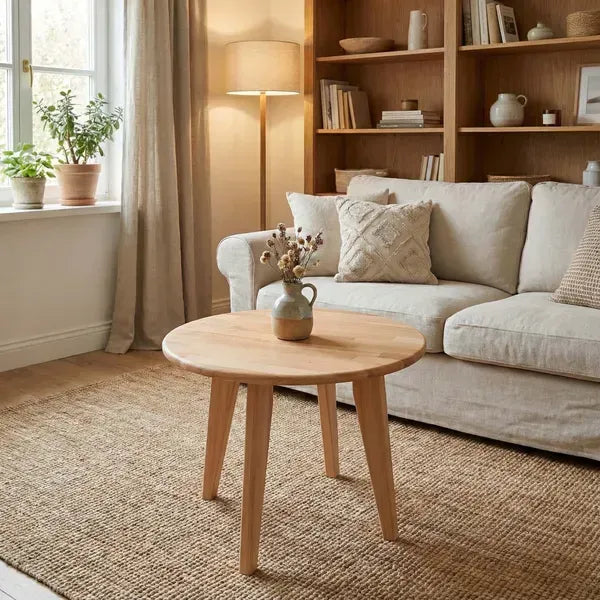 Dresden Round Coffee Table - Solid Beech
