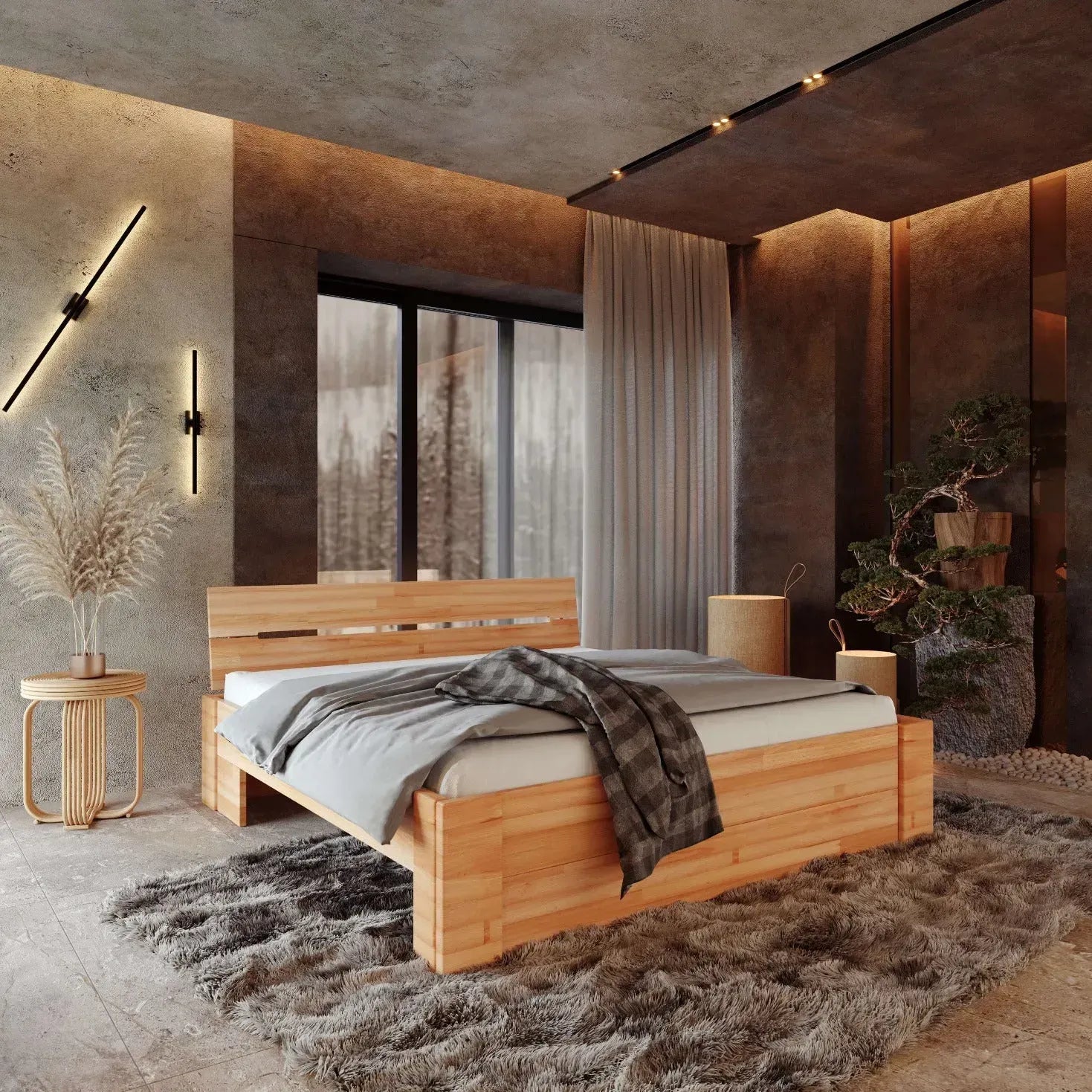 Elsa Bed - Solid Beech