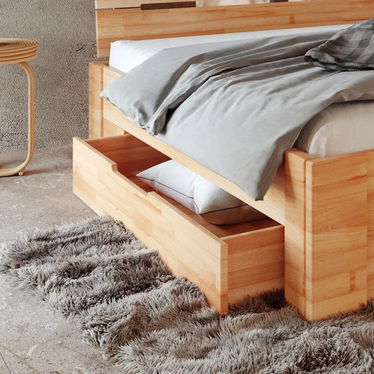 Elsa Bed - Solid Beech