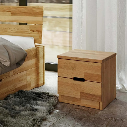 Elsa Bedside Table - Solid Oak