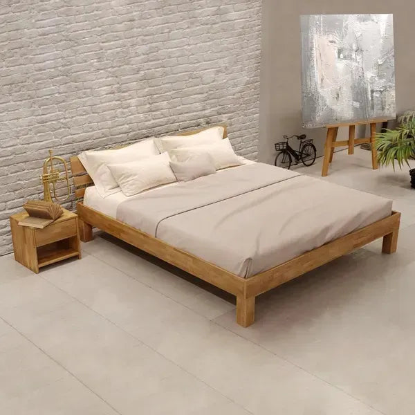 Julia Bed - Solid Oak