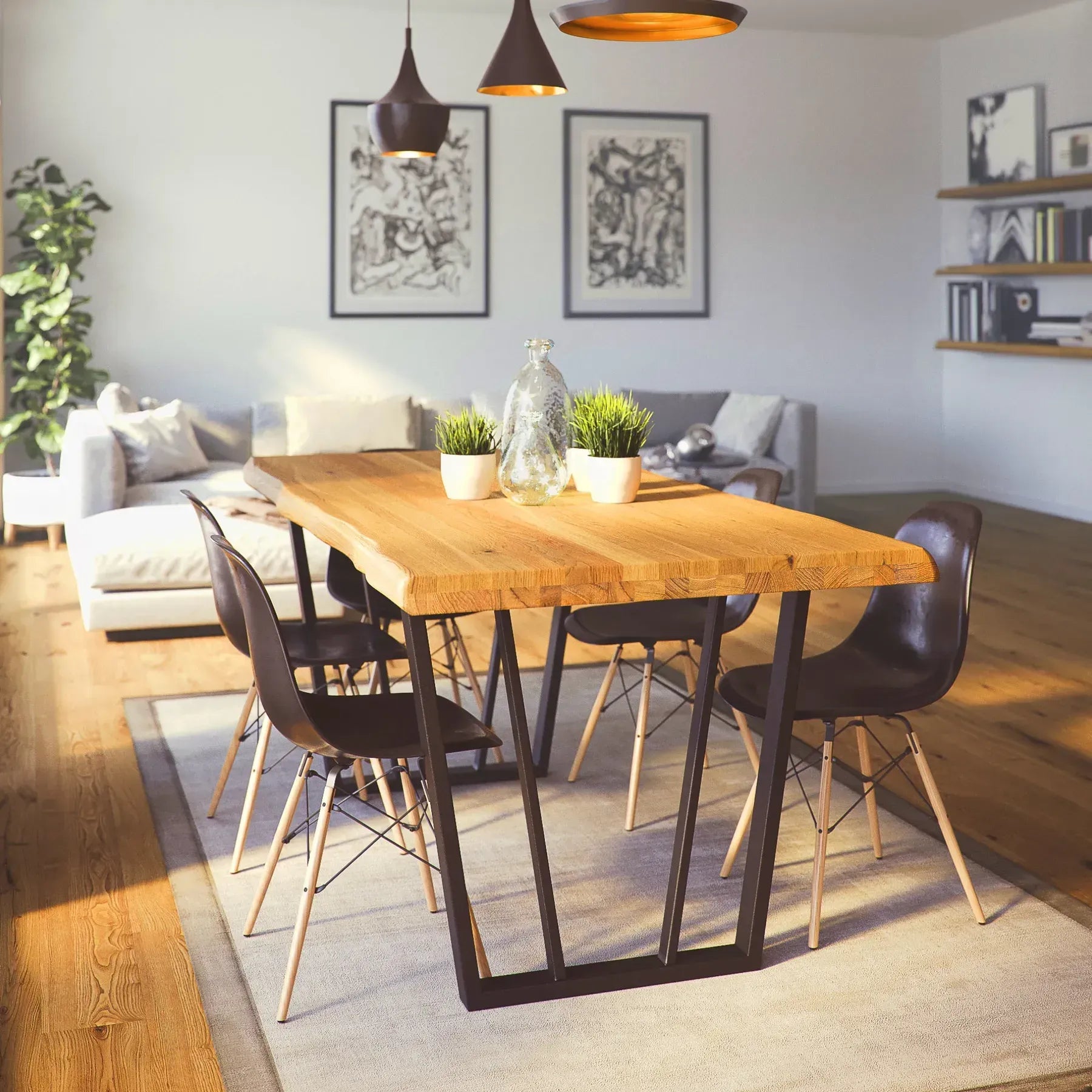 Lisbon Dining Table - Solid Beech