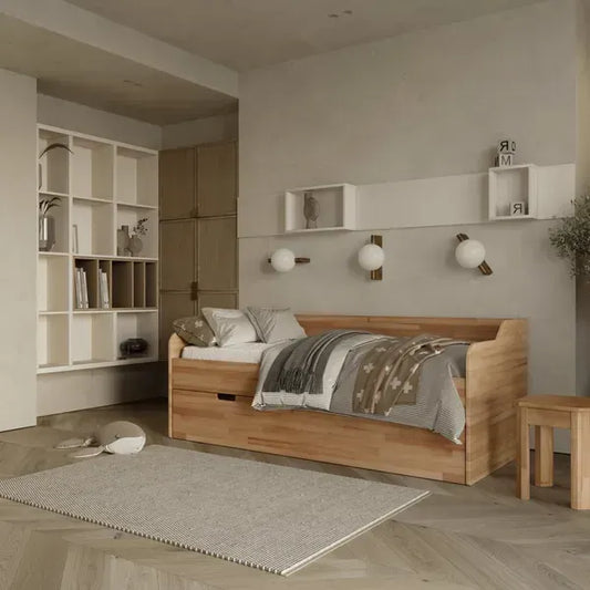 Modena Pull-Out Bed - Solid Beech