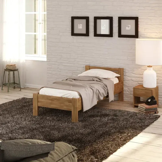 SiSi Bed - Solid Oak