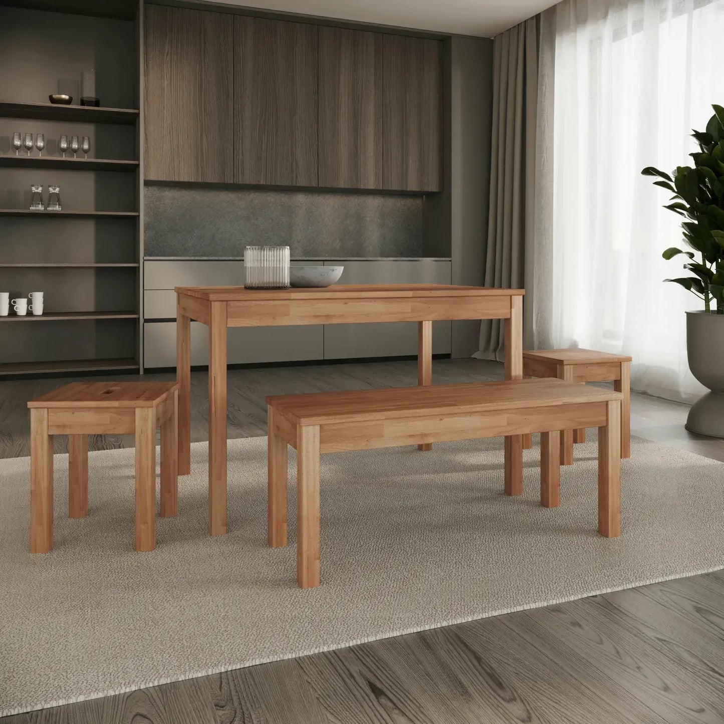 Tomas Stools (2 pc) - Solid Beech
