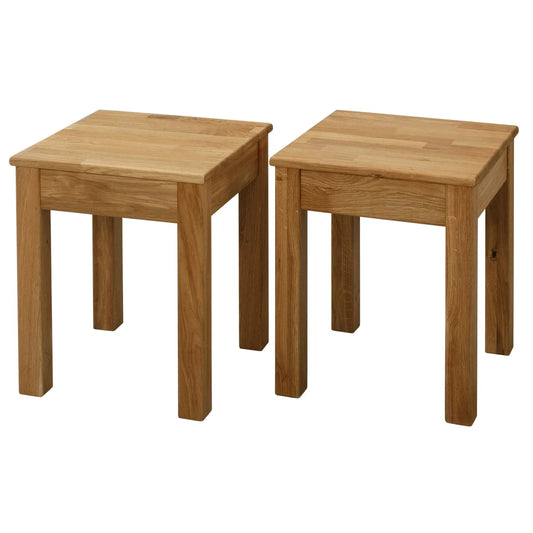 Tomas Stools (2 pc) - Solid Oak