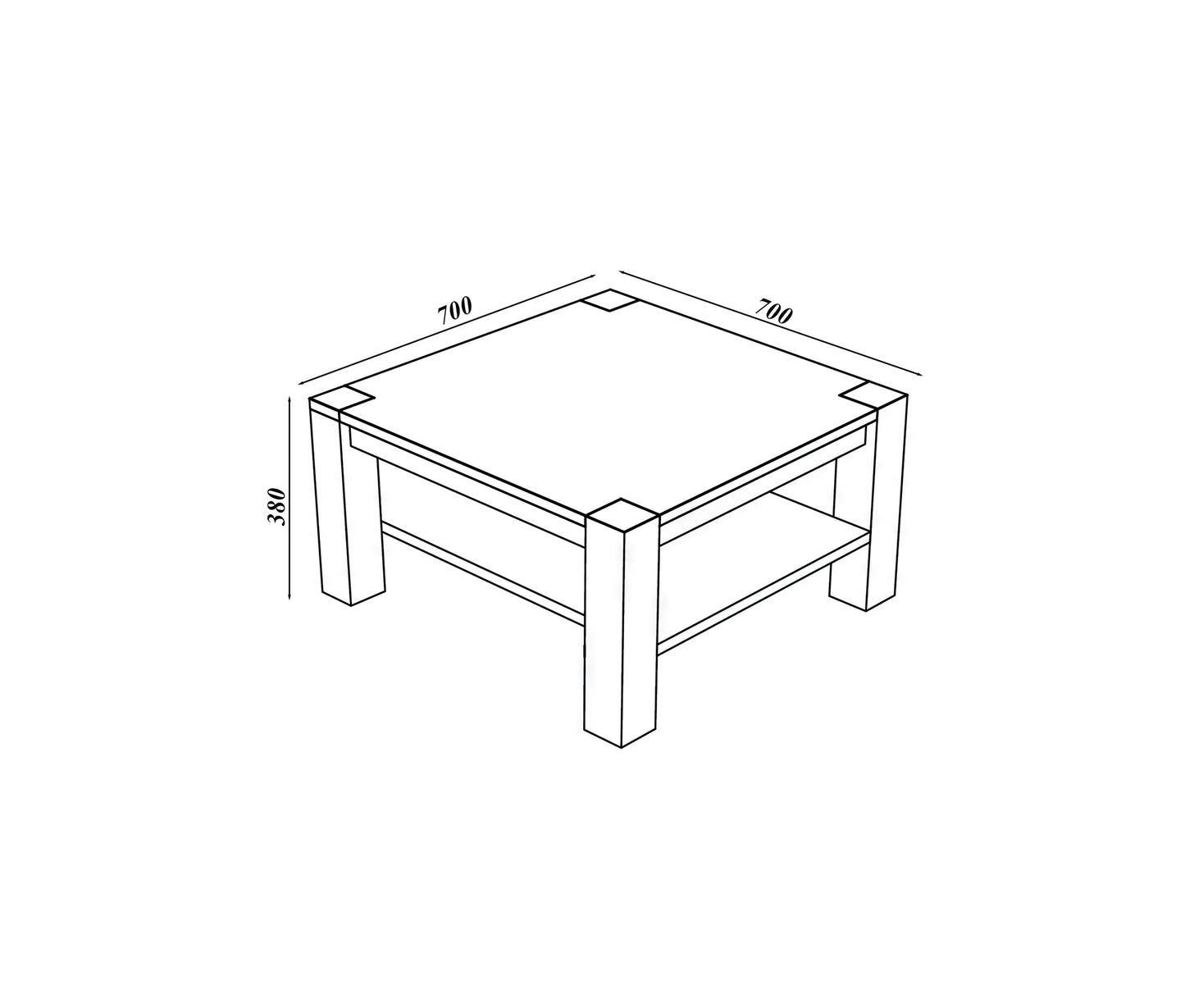 Jonny Coffee Table – Solid Oak
