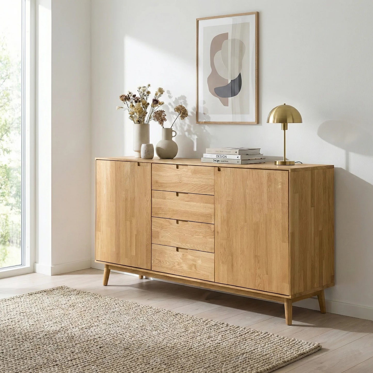 Scandi III Dresser – Solid Oak