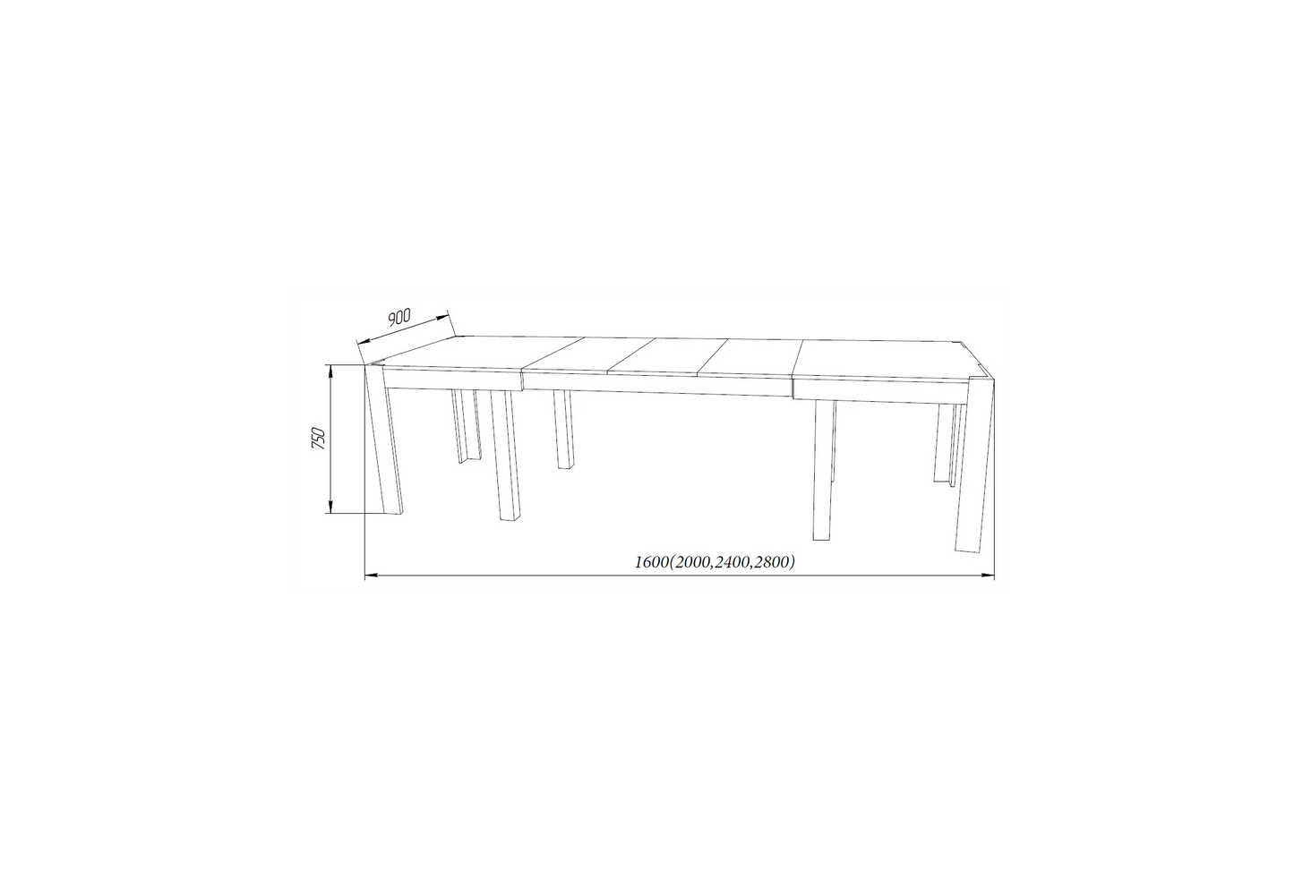XL Extendable Dining Table – Solid Beech