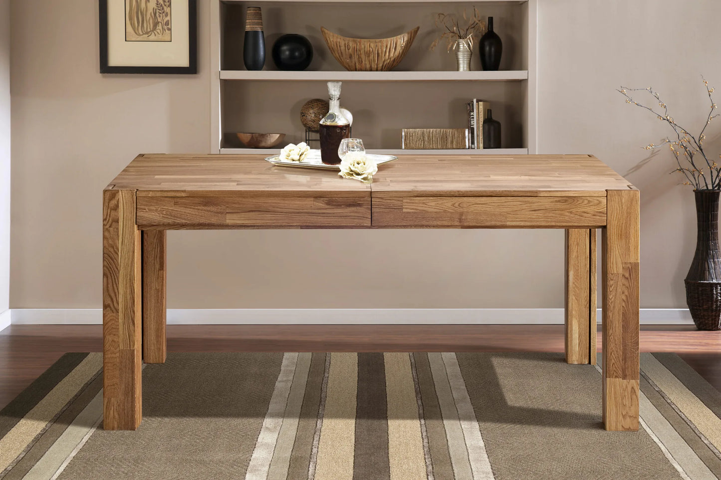 XL Extendable Dining Table – Solid Oak